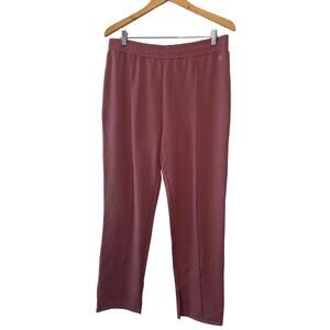 Joe’s Jeans Rose Pink Comfy Sleep Lounge Pajama Fleece Lined Pants Size Large